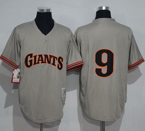 Mitchell And Ness 1989 Giants #9 Matt Williams Grey Throwback Stitched MLB jerseys - Click Image to Close